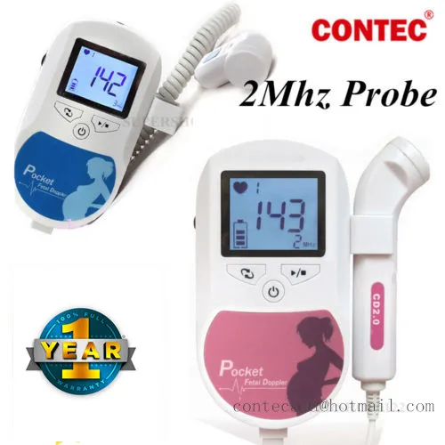 

Pink or Blue Sonoline C1 Fetal doppler /Backlight LCD, baby heart monitor, 2mhz probe , no gel