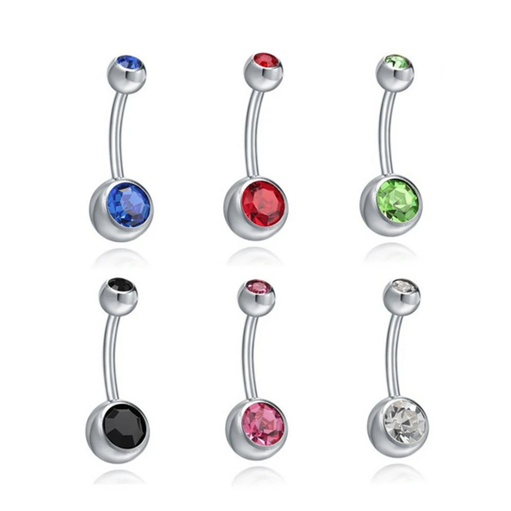 1 PC Piercing Navel Surgical Steel Single Crystal Rhinestone Belly Button Rings Navel Piercing Ombligo 5/8mm Ball Nombril
1 PC Piercing Navel Surgical Steel Single Crystal Rhinestone Belly Button Rings Navel Piercing Ombligo 5/8mm Ball Nombril