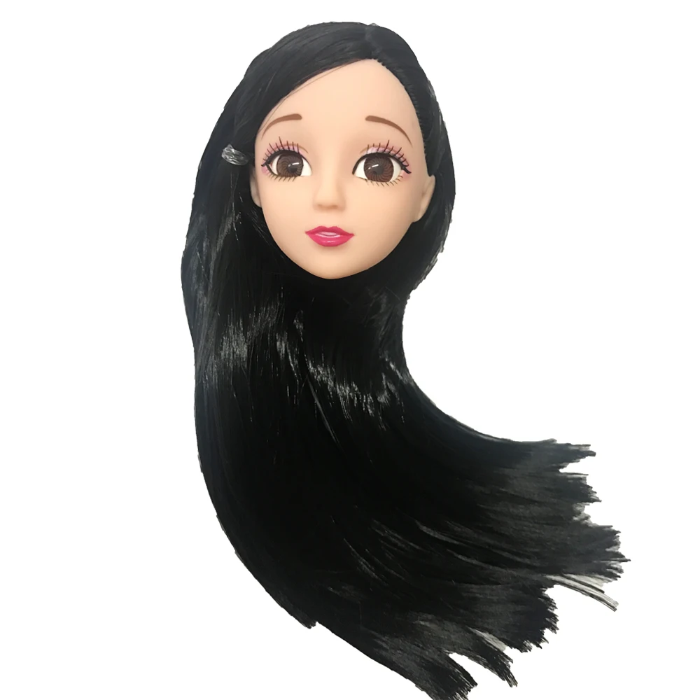 NK One Pcs Fashion Doll Head Black Hair DIY Accessories For Barbie Doll Best Girl' Gift Child DIY Toys 007A
NK One Pcs Fashion Doll Head Black Hair DIY Accessories For Barbie Doll Best Girl' Gift Child DIY Toys 007A