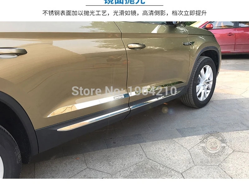 MONTFORD Stainless Steel Side Door Body Trim Molding Protector Line Garnish Frames Trim 4Pcs/set For Skoda Kodiaq 2017 2018 2019
MONTFORD Stainless Steel Side Door Body Trim Molding Protector Line Garnish Frames Trim 4Pcs/set For Skoda Kodiaq 2017 2018 2019