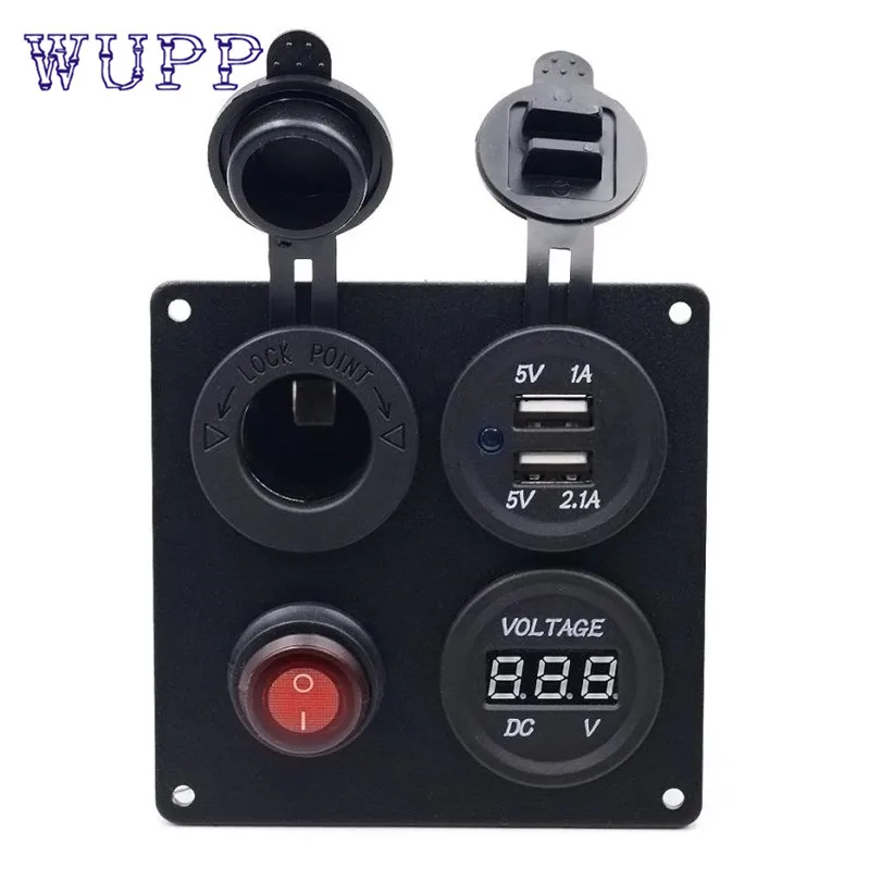 2017 NEW Car-styling Auto Boat Marine Aluminum Switch Board USB Combination Panel carregador cargador OCT26
2017 NEW Car-styling Auto Boat Marine Aluminum Switch Board USB Combination Panel carregador cargador OCT26