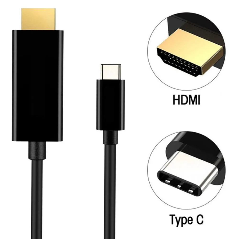Type C USB-C to HDMI Cable HD Video Converter 6FT USB 3.1 Fast Data Transmission Home Theater Adapter For Tablet Laptop
Type C USB-C to HDMI Cable HD Video Converter 6FT USB 3.1 Fast Data Transmission Home Theater Adapter For Tablet Laptop