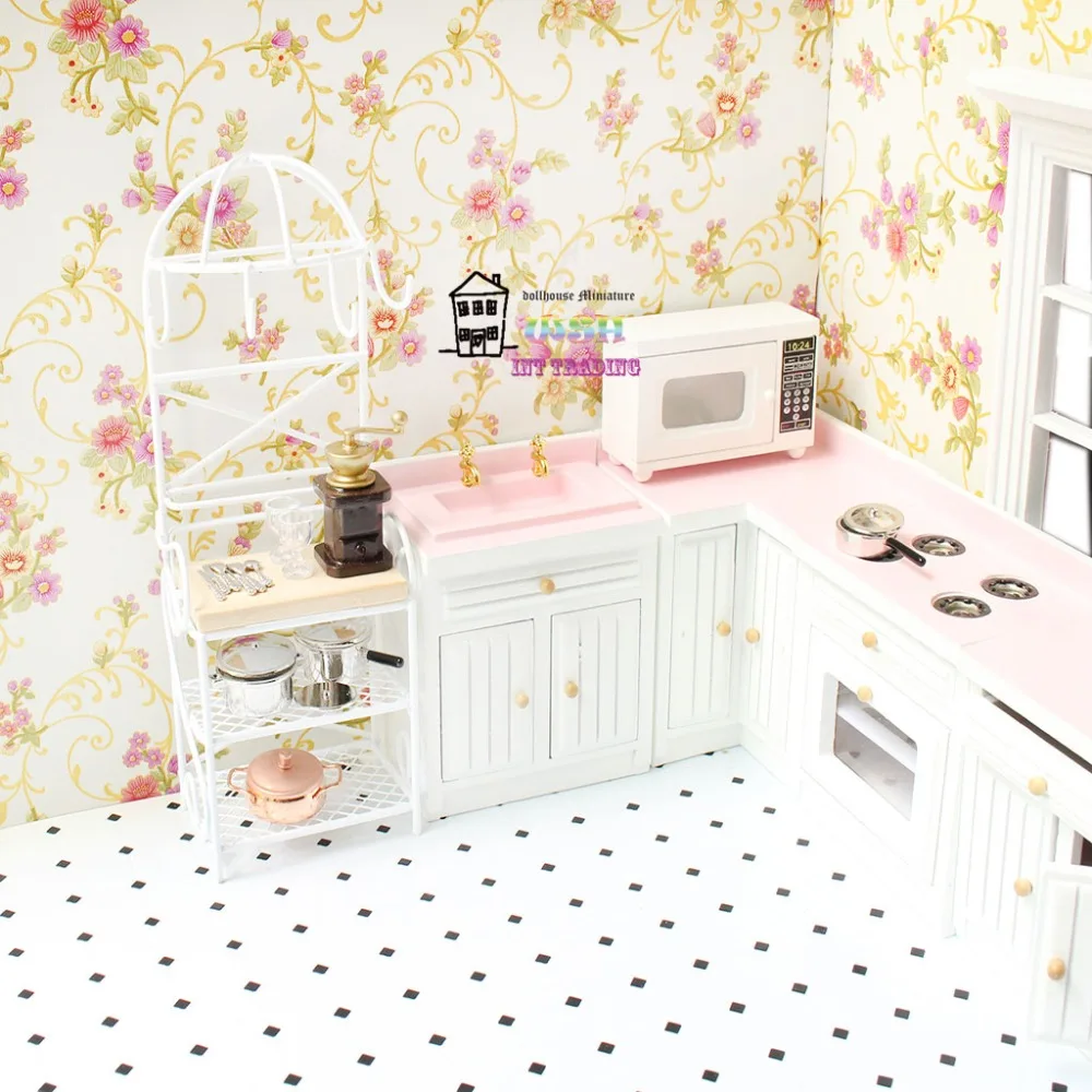 6.89" Doll house miniature 1:12 Metal Dolls Furniture White Kitchen storage rack three layer shelf beautiful decorations
6.89" Doll house miniature 1:12 Metal Dolls Furniture White Kitchen storage rack three layer shelf beautiful decorations