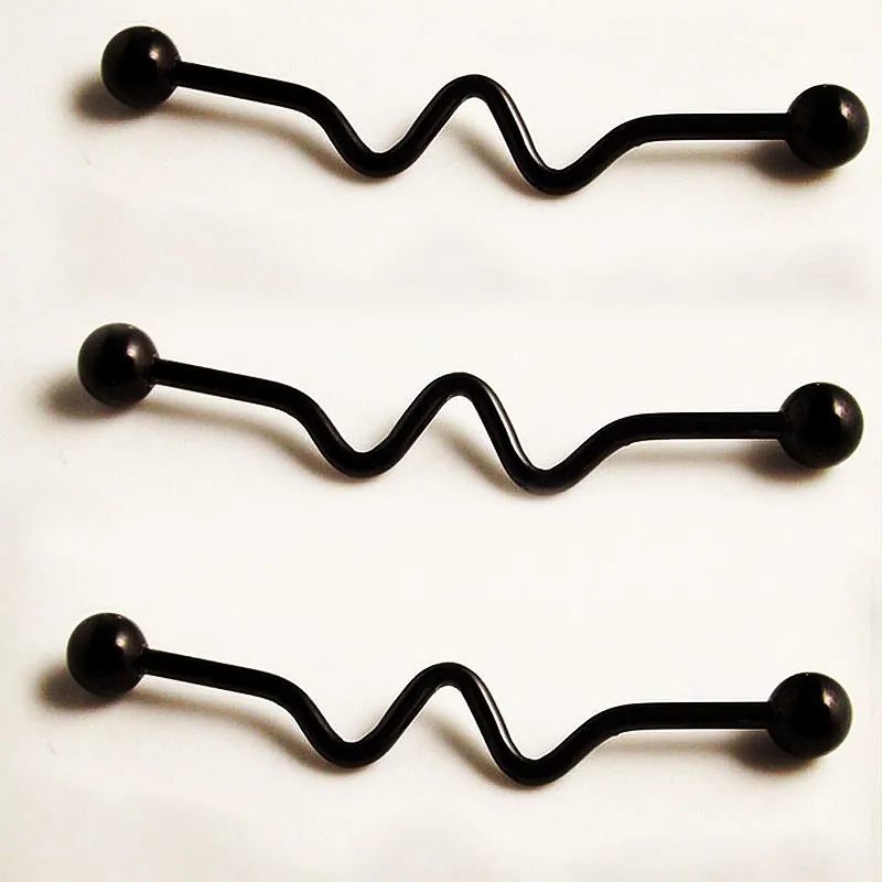 2PCS W-shaped twist barbell long Industrial Stainless Steel Ear Body Piercing Jewelry earring stud bijoux 40mm
2PCS W-shaped twist barbell long Industrial Stainless Steel Ear Body Piercing Jewelry earring stud bijoux 40mm