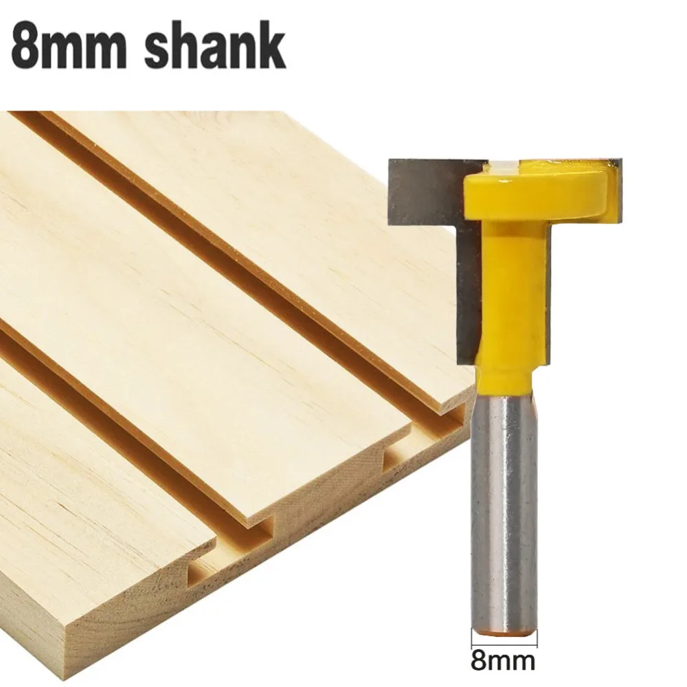 1pc 8mm Shank "T" Type Jointing Slotting Cutter T-Track Slotting T-Slot Wood Router Bit Milling Cutters For Woodworking Tools B4
1pc 8mm Shank "T" Type Jointing Slotting Cutter T-Track Slotting T-Slot Wood Router Bit Milling Cutters For Woodworking Tools B4