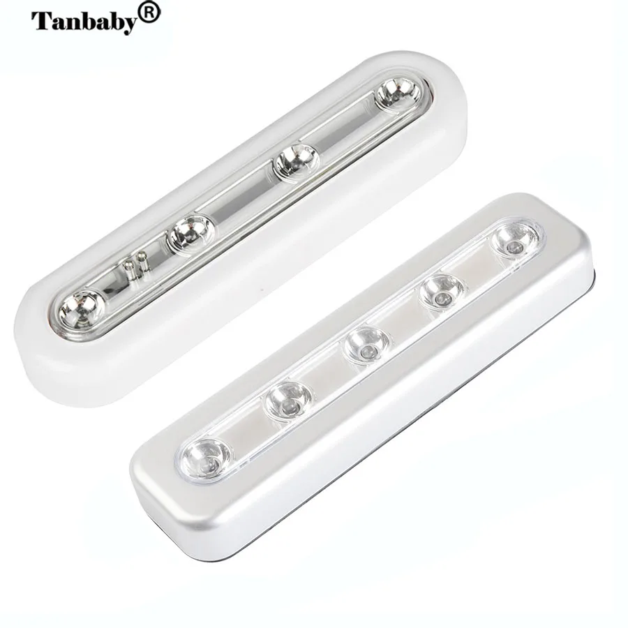 Tanbaby Touch Tap Night light 4 / 5 LEDs DIY Stick-on Anywhere Battery Operated Switch Push Cabinet Closets Wall Lamp
Tanbaby Touch Tap Night light 4 / 5 LEDs DIY Stick-on Anywhere Battery Operated Switch Push Cabinet Closets Wall Lamp