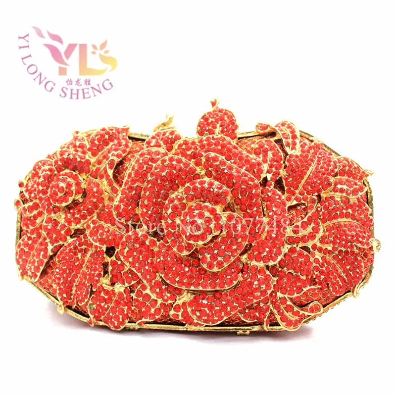 Bridal Evening Purse Floral Crystal Metal Bridal Evening purse clutch bag luxury designer handbags 9 Colors Available YLS-F12
Bridal Evening Purse Floral Crystal Metal Bridal Evening purse clutch bag luxury designer handbags 9 Colors Available YLS-F12