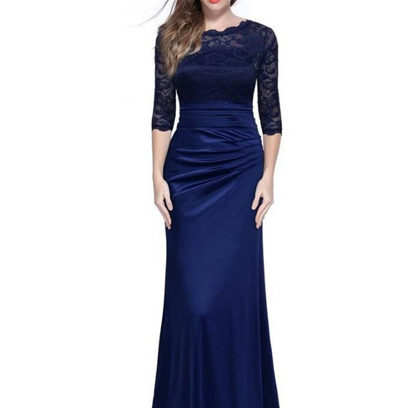 U-SWEAR New Arrival Fashion Sexy O-neck Lace Embroidery Half Evening Dress Floor-Length Formal Dress Vestidos De Fiesta De Noche
U-SWEAR New Arrival Fashion Sexy O-neck Lace Embroidery Half Evening Dress Floor-Length Formal Dress Vestidos De Fiesta De Noche