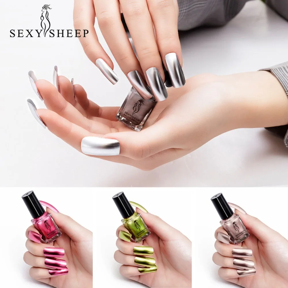 Mirror Effect Metallic Nail Polish Pretty Shiny 1/2Pcs Mirror Glitter Long Lasting Nail Polish Gold Silver Chrome Nail Art Set
Mirror Effect Metallic Nail Polish Pretty Shiny 1/2Pcs Mirror Glitter Long Lasting Nail Polish Gold Silver Chrome Nail Art Set