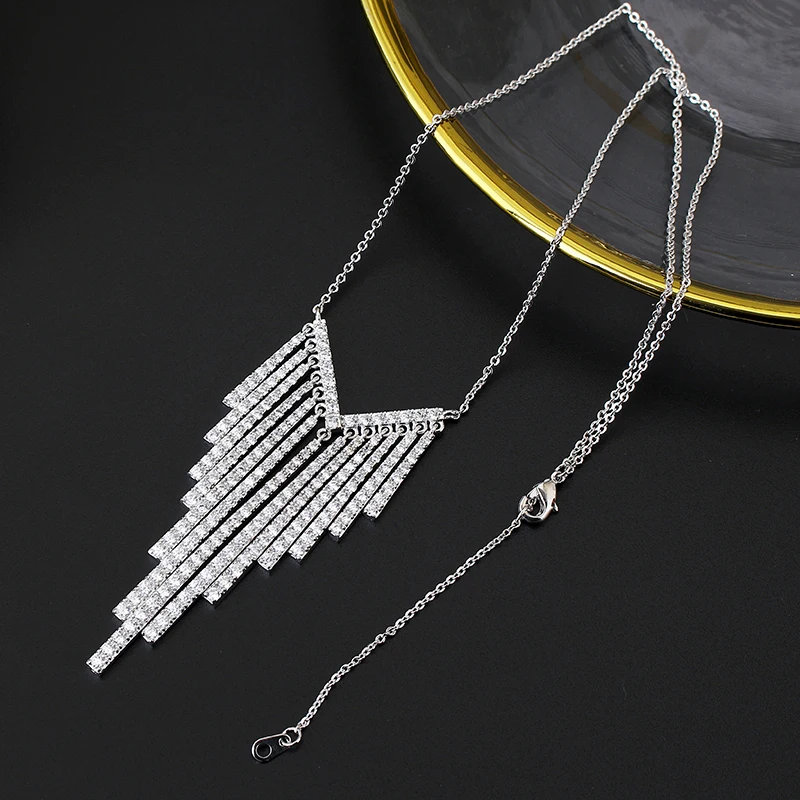 Tassel Necklace AAA Cubic Zircon Women Wedding Party Jewelry Design New Best Gift for Lady XIUMEIYIZU
Tassel Necklace AAA Cubic Zircon Women Wedding Party Jewelry Design New Best Gift for Lady XIUMEIYIZU