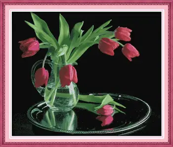 Tulip (2) DMC Cross Stitch DIY Needlework 14CT11CT Counted China Cross Stitch Kits for Embroidery Chinese Cross Stitch Craft
Tulip (2) DMC Cross Stitch DIY Needlework 14CT11CT Counted China Cross Stitch Kits for Embroidery Chinese Cross Stitch Craft