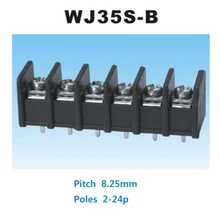10/50Pcs Pitch 8.25mm Barrier Screw PCB Terminal Block Straight Pin 2/3P Morsettiera Wire Connectors 35S-B 20A 14AWG 2.5mm2
10/50Pcs Pitch 8.25mm Barrier Screw PCB Terminal Block Straight Pin 2/3P Morsettiera Wire Connectors 35S-B 20A 14AWG 2.5mm2