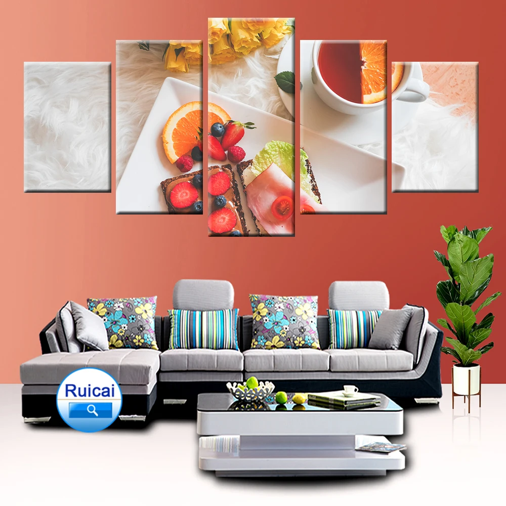 Wall Art Modular HD Print 5 Panel Delicious Nutrition Breakfast Poster Canvas Painting for Restaurant Kitchen Decorative Mural
Wall Art Modular HD Print 5 Panel Delicious Nutrition Breakfast Poster Canvas Painting for Restaurant Kitchen Decorative Mural