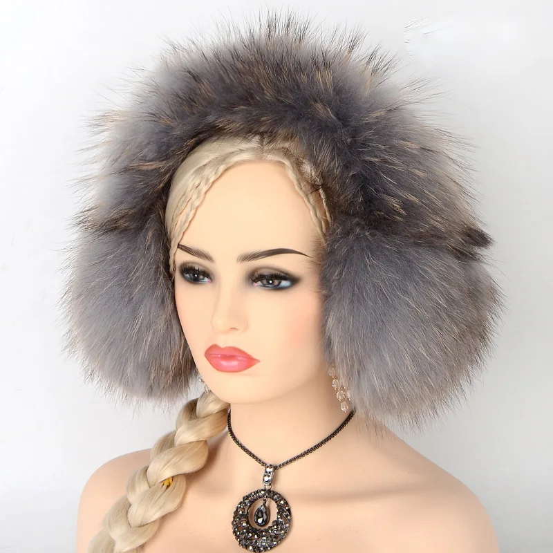 JKP New really raccoon fur earmuffs earmuffs lovely fur warm ear cover With headphones Can answer the phone
JKP New really raccoon fur earmuffs earmuffs lovely fur warm ear cover With headphones Can answer the phone