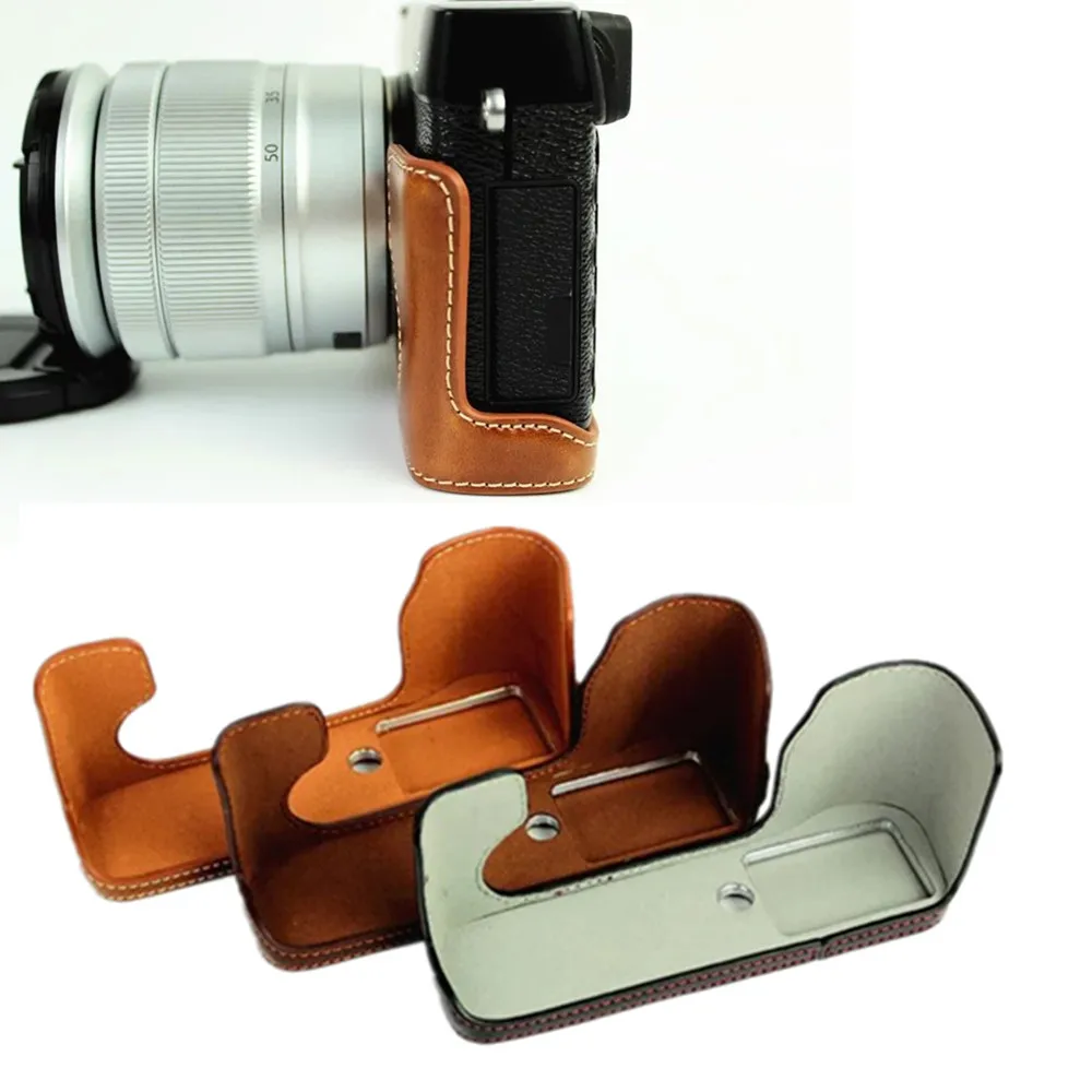 Pu Leather Camera Bottom Grip Case Half Cover For Fujifilm Fuji X-E2 X-E1 XE2/XE1 Battery Opening
Pu Leather Camera Bottom Grip Case Half Cover For Fujifilm Fuji X-E2 X-E1 XE2/XE1 Battery Opening