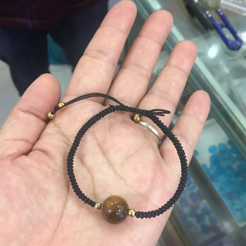 Minimalism Brown Tiger Eye Faceted Natural Crystal Stone Charm Pure Gold Color Copper Charm Thread Knots Unisex Macrame Bracelet
Minimalism Brown Tiger Eye Faceted Natural Crystal Stone Charm Pure Gold Color Copper Charm Thread Knots Unisex Macrame Bracelet