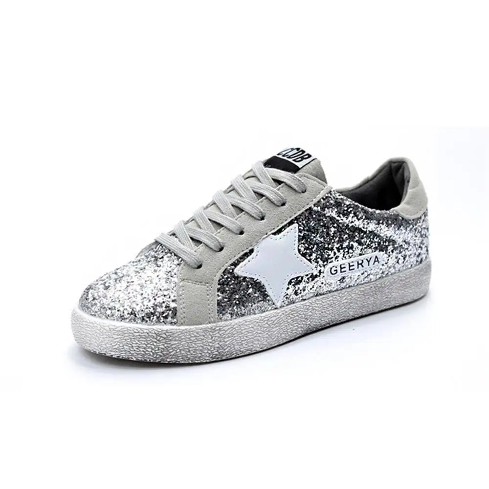 2018 new Glitter Star Leather Casual Shoes For Women Flats Fashion Korean version Vulcanize Shoes Women Lace-up Female Shoes Loa
2018 new Glitter Star Leather Casual Shoes For Women Flats Fashion Korean version Vulcanize Shoes Women Lace-up Female Shoes Loa