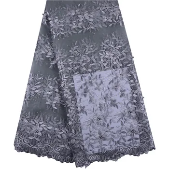 2018 Latest Grey Nigerian Lace Fabrics With Beaded And Stones High Quality Tulle African Lace Fabric Wedding 1289
2018 Latest Grey Nigerian Lace Fabrics With Beaded And Stones High Quality Tulle African Lace Fabric Wedding 1289