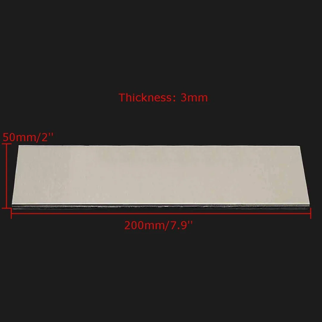 1pc 3mm Thick Flat Sheet Bar 6061 Aluminum Cut Mill Stock Plate 200x50x3mm with Wear Resistance