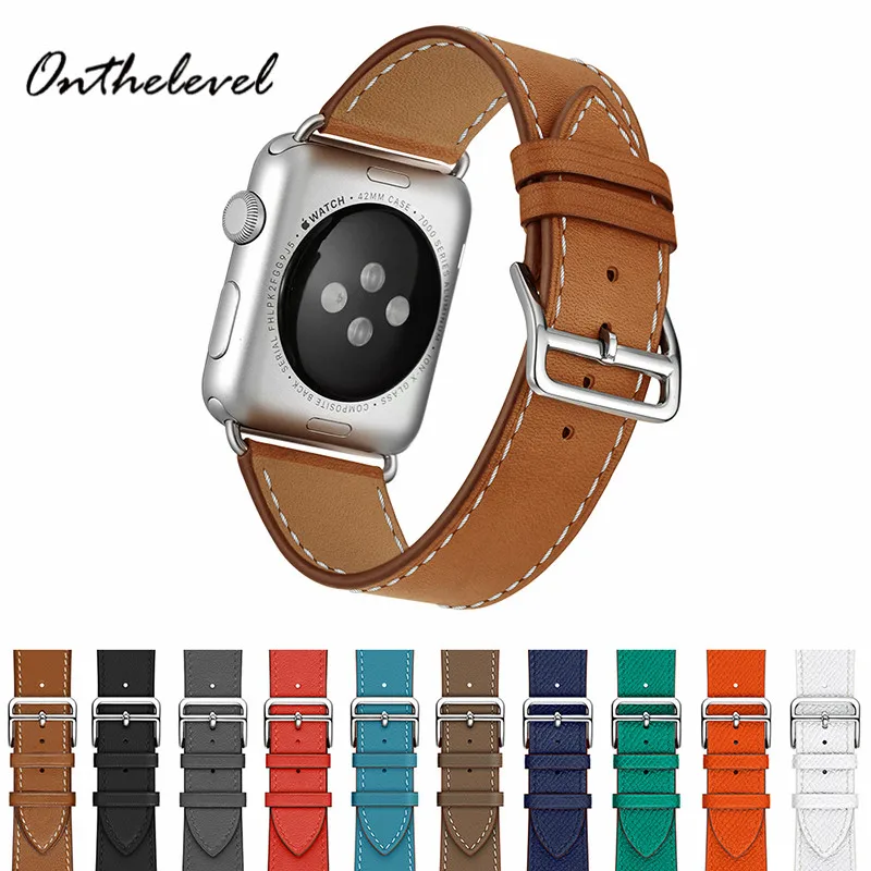 Onthelevel Genuine Leather Retro Watch Band 42mm 38mm Smart Watch Strap Reloj Watch Accessories for iWatch 1/2/3/4
Onthelevel Genuine Leather Retro Watch Band 42mm 38mm Smart Watch Strap Reloj Watch Accessories for iWatch 1/2/3/4
