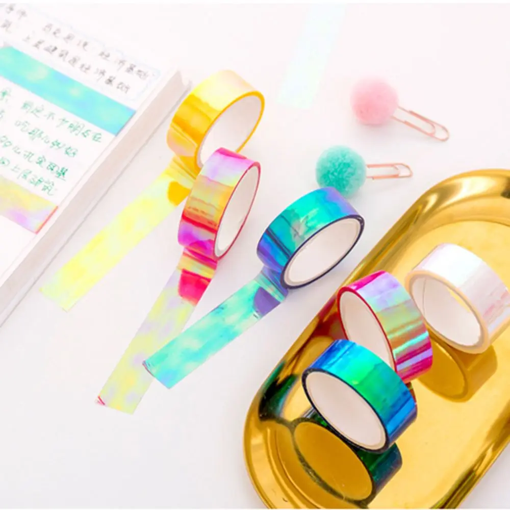Glitter Rainbow Laser Washi Tape Stationery Scrapbooking Decorative Adhesive Tapes DIY Masking Tape School Supplies
Glitter Rainbow Laser Washi Tape Stationery Scrapbooking Decorative Adhesive Tapes DIY Masking Tape School Supplies