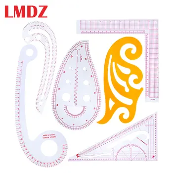 LMDZ 6 Styles Plastic French Curve Metric Sewing Ruler Measure Set Tailor Ruler Set Grading Curve Ruler Tool for Clothing Making
LMDZ 6 Styles Plastic French Curve Metric Sewing Ruler Measure Set Tailor Ruler Set Grading Curve Ruler Tool for Clothing Making