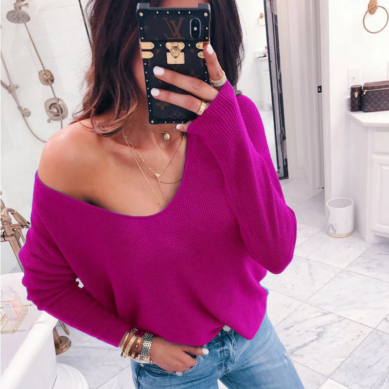 Women Tops T Shirt Tshirt Shirt Women Long Sleeve Loose Casual Off Shoulder Solid Color T-shirt Sexy Fashion Loose Tee Tops
Women Tops T Shirt Tshirt Shirt Women Long Sleeve Loose Casual Off Shoulder Solid Color T-shirt Sexy Fashion Loose Tee Tops
