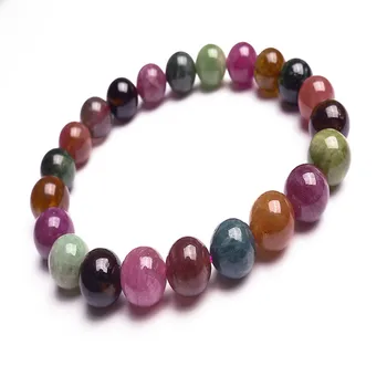Genuine 9mm Colorful Natural Tourmaline Bracelets For Women Female Stretch Round Bead Crystal Bracelet
Genuine 9mm Colorful Natural Tourmaline Bracelets For Women Female Stretch Round Bead Crystal Bracelet