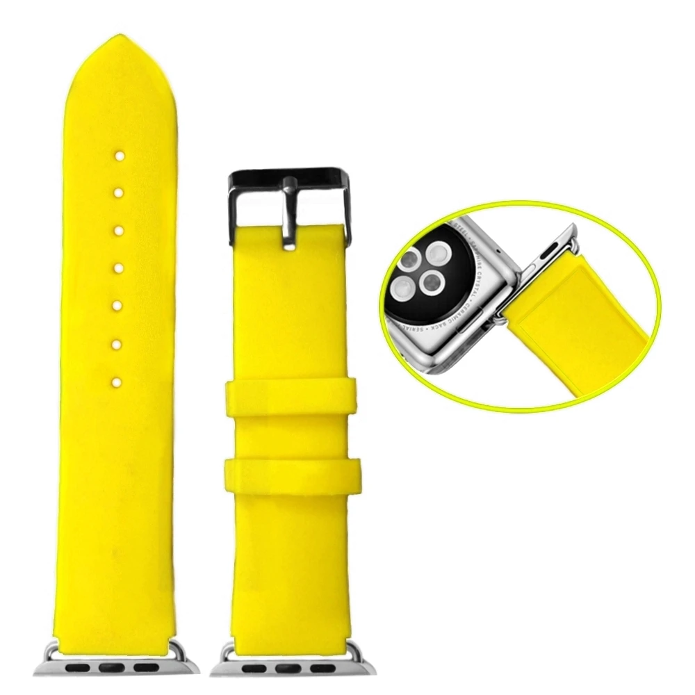 38mm Yellow Color Silicone Jelly Rubber Fashion Watch Band Replacement for Apple iWatch WB1105C38JB
38mm Yellow Color Silicone Jelly Rubber Fashion Watch Band Replacement for Apple iWatch WB1105C38JB