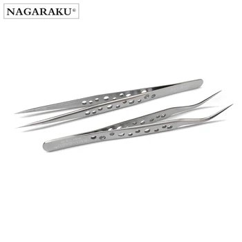 NAGARAKU Makeup Eyelashes 2pcs set Profissional Eyelashes Tweezers Pinzas Accurate Lashes Pincet Stainless Tweezers Nail tools
NAGARAKU Makeup Eyelashes 2pcs set Profissional Eyelashes Tweezers Pinzas Accurate Lashes Pincet Stainless Tweezers Nail tools