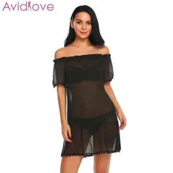 Avidlove Women Sexy Lingerie Underwear Erotic Costumes Sexy Shop Ruffles Off Shoulder Short Sleeve See Through Sleep Dress
Avidlove Women Sexy Lingerie Underwear Erotic Costumes Sexy Shop Ruffles Off Shoulder Short Sleeve See Through Sleep Dress