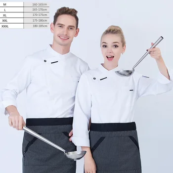 10pc s Hotel chief black wear long sleeved master uniform pastry chef and restaurant kitchen work clothes plus size by
10pc s Hotel chief black wear long sleeved master uniform pastry chef and restaurant kitchen work clothes plus size by