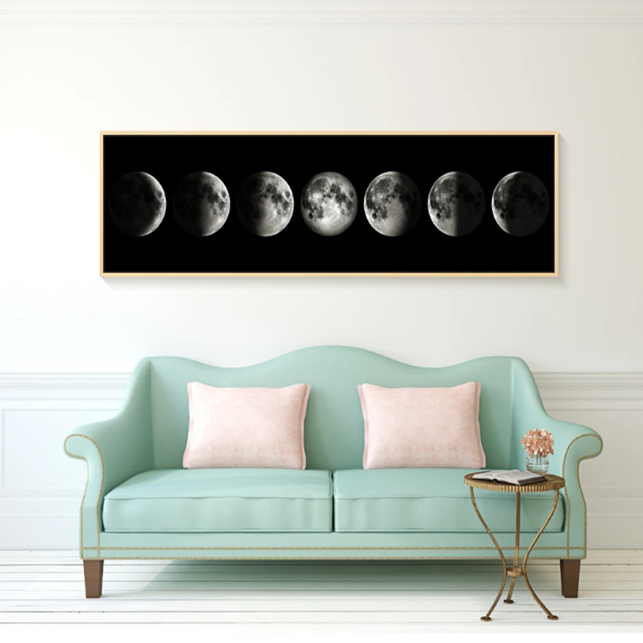 Minimalist Moon Phases Canvas Painting Black and White Art Poster Graphic Large Wall Picture For Living Room Home Decor Unframed
Minimalist Moon Phases Canvas Painting Black and White Art Poster Graphic Large Wall Picture For Living Room Home Decor Unframed