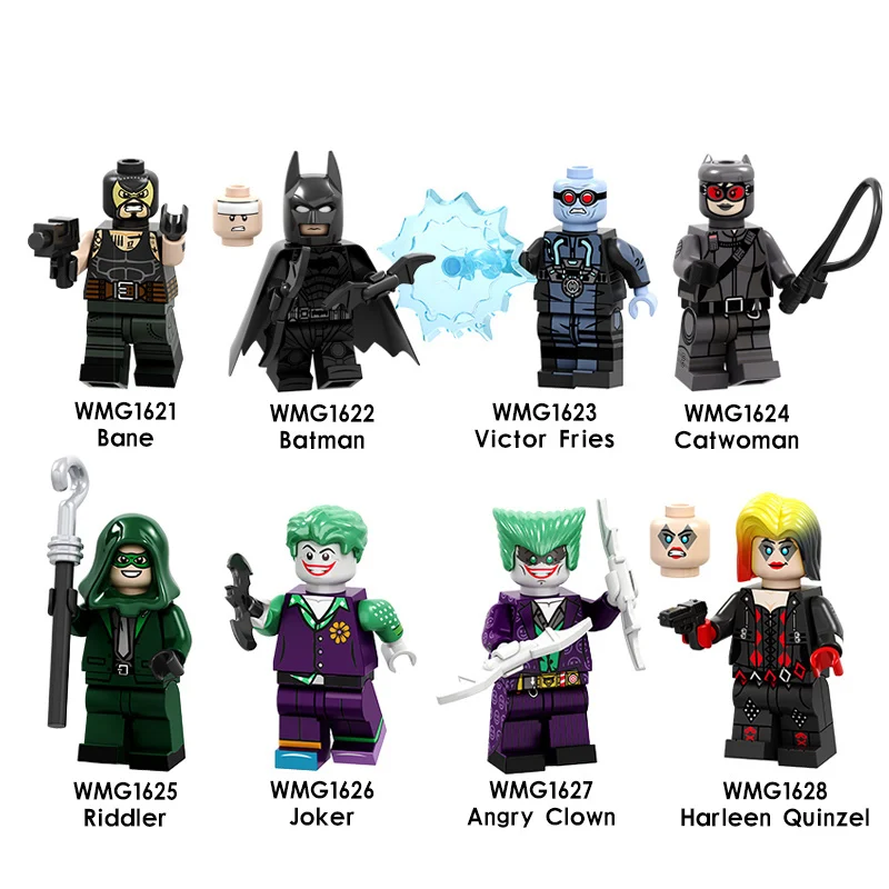 Single Sale Super Heroes Bane Clown Girl Catman Batman Riddle Building Blocks Action Figures Bricks Toys For Children
Single Sale Super Heroes Bane Clown Girl Catman Batman Riddle Building Blocks Action Figures Bricks Toys For Children