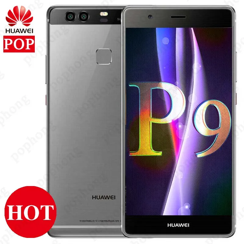 International Firmware Huawei P9 3GB RAM 32GB ROM 5.2" Fingerprint Mobile Phone 12MP*2 Hisilicon Kirin 955 Octa Core
International Firmware Huawei P9 3GB RAM 32GB ROM 5.2" Fingerprint Mobile Phone 12MP*2 Hisilicon Kirin 955 Octa Core