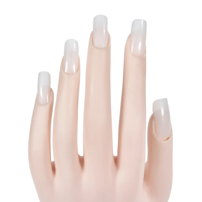1Pcs Flexible Soft Plastic Flectional Mannequin Model Painting Practice Nail Art Fake Hand for Training Nail Art Design Can Bend (18)