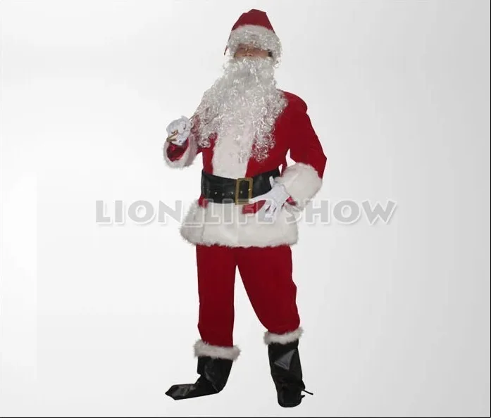 Cosplay&ware Red Blue Christmas Costumes Santa Claus 4 Size 9 Piecesset 30 Cosplay&ware Red Blue Christmas Costumes Santa Claus 4 Size 9 Piecesset -Cosplayware Store