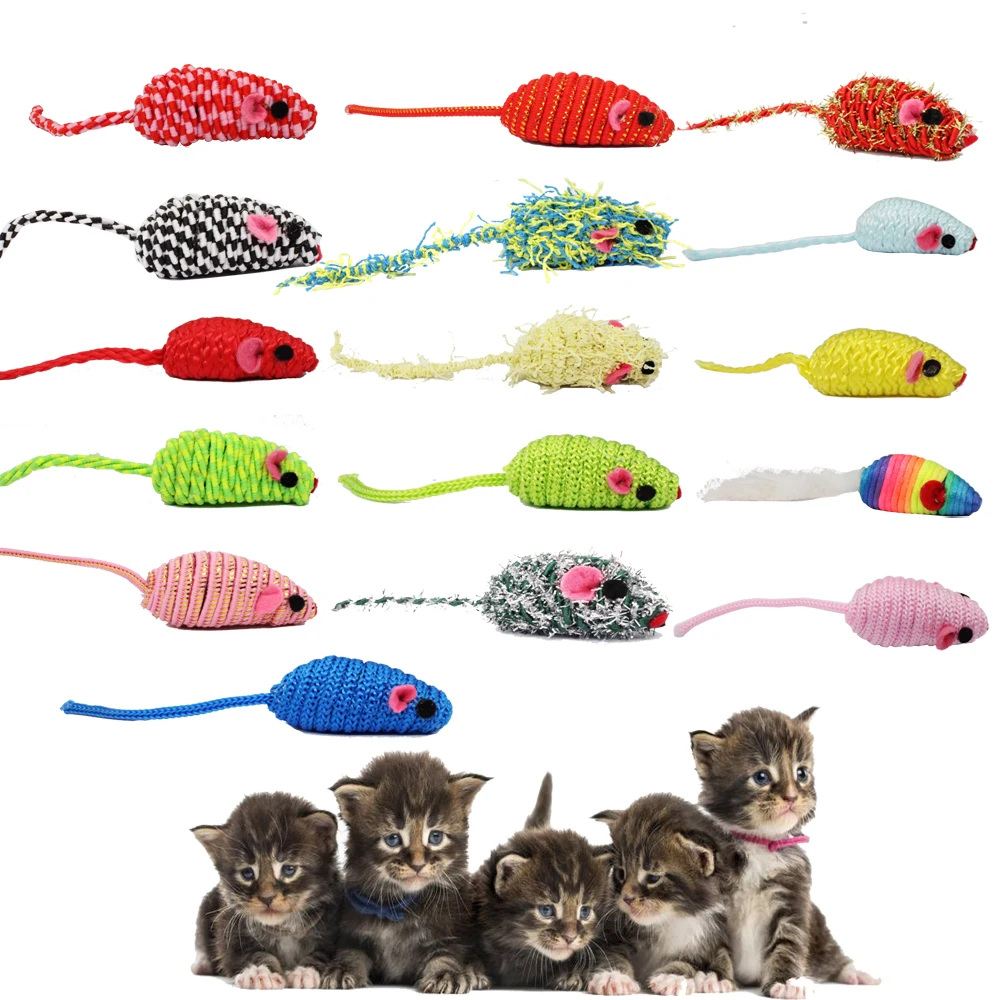 4pcs/lot Colorful Cat Toy Mouse Toy For Cat Dog Kitten Pet Playing Mice Toy Hemp Rope Rat Cat Products Multiple Choices
4pcs/lot Colorful Cat Toy Mouse Toy For Cat Dog Kitten Pet Playing Mice Toy Hemp Rope Rat Cat Products Multiple Choices