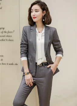 High Quality Fabric Formal Uniform Designs Women Business Suits 2019 Spring Autumn Ladies Office Professional Pants Suits
High Quality Fabric Formal Uniform Designs Women Business Suits 2019 Spring Autumn Ladies Office Professional Pants Suits
