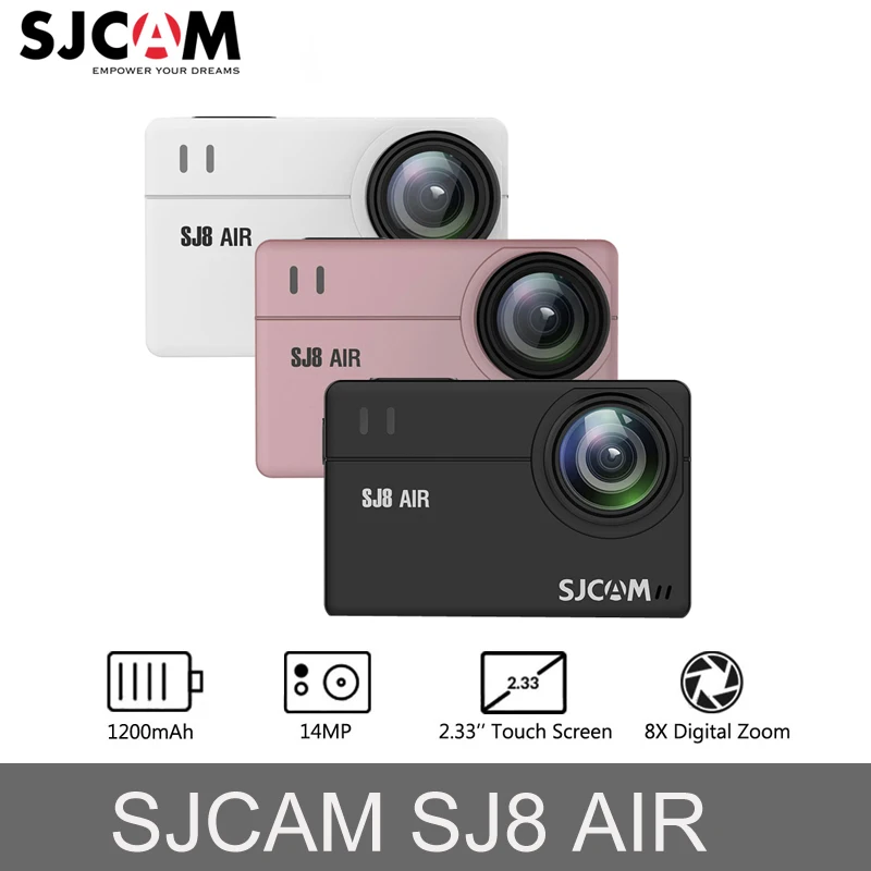 

Original SJCAM SJ8 Air Touch screen 14MP Action Camera WiFi 1200mAh HD DVR Camcorder Remote Control 30m Waterproof Sports Camera