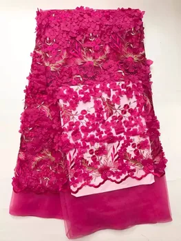201708 NEW high quality hand-embroidered African Nigerian lace fabric, French tulle lace, beaded, for party dress
201708 NEW high quality hand-embroidered African Nigerian lace fabric, French tulle lace, beaded, for party dress