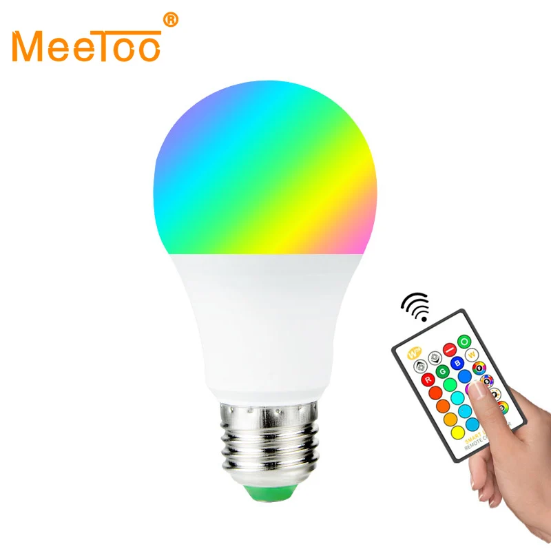 LED Lamp E27 RGB LED Bulb E27 15W 10W 5W RGBW Dimmable Ampoule LED Smart Lights For Home Holiday Decoration With Remote Control
LED Lamp E27 RGB LED Bulb E27 15W 10W 5W RGBW Dimmable Ampoule LED Smart Lights For Home Holiday Decoration With Remote Control