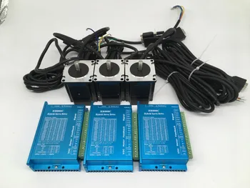 3 Kits 1.5Nm Closed Loop Hybird Stepper Motor Driver Cables Nema23 214Oz.in 57MM 3A DC DSP Encoder Easy Servo for CNC Router
3 Kits 1.5Nm Closed Loop Hybird Stepper Motor Driver Cables Nema23 214Oz.in 57MM 3A DC DSP Encoder Easy Servo for CNC Router