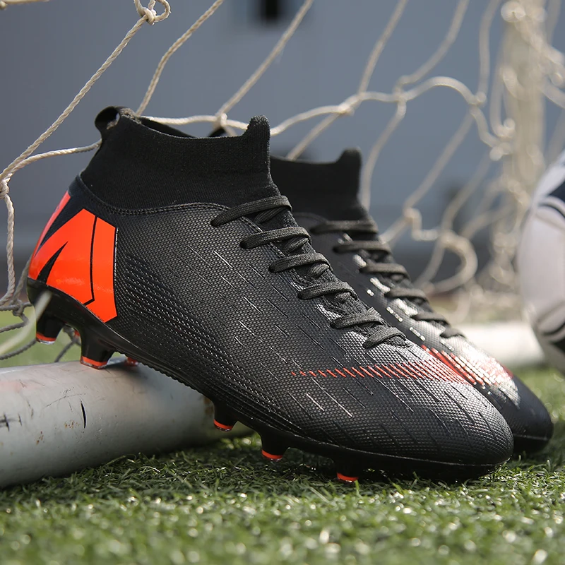 Men's Soccer Cleats High Ankle Football Shoes HTB14Hr6bkP2gK0jSZPxq6ycQpXa5.jpg - Men's Soccer Cleats High Ankle Football Shoes