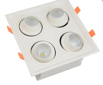 Glare Free! Accent Lighting Recessed 4X8W 4X12W LED Square Downlights 4 heads Adjustable lighting direction
Glare Free! Accent Lighting Recessed 4X8W 4X12W LED Square Downlights 4 heads Adjustable lighting direction
