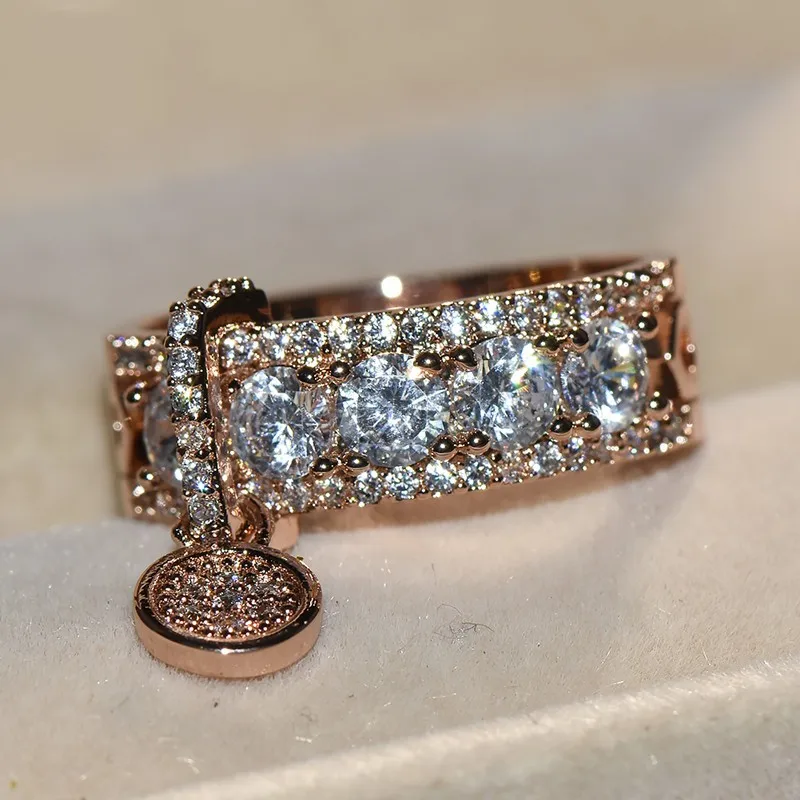 Luxury White Zircon Engagement Ring Vintage 925 silver Rose Gold Filled Wedding Rings For Women Fashion Jewelry 2019 New Arrival
Luxury White Zircon Engagement Ring Vintage 925 silver Rose Gold Filled Wedding Rings For Women Fashion Jewelry 2019 New Arrival