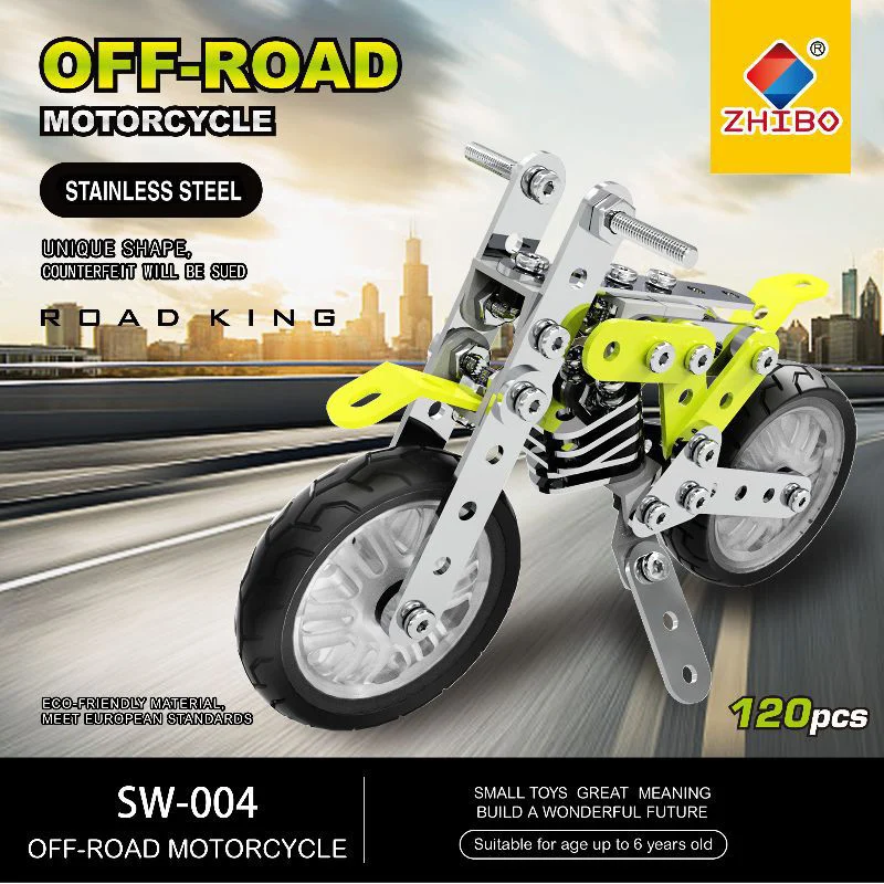 INKPOT 120PCS Metal Off Road Motorcycle Assembly Model Building Blocks Technic Series DIY Eduactional Toys Gifts for Boys
INKPOT 120PCS Metal Off Road Motorcycle Assembly Model Building Blocks Technic Series DIY Eduactional Toys Gifts for Boys