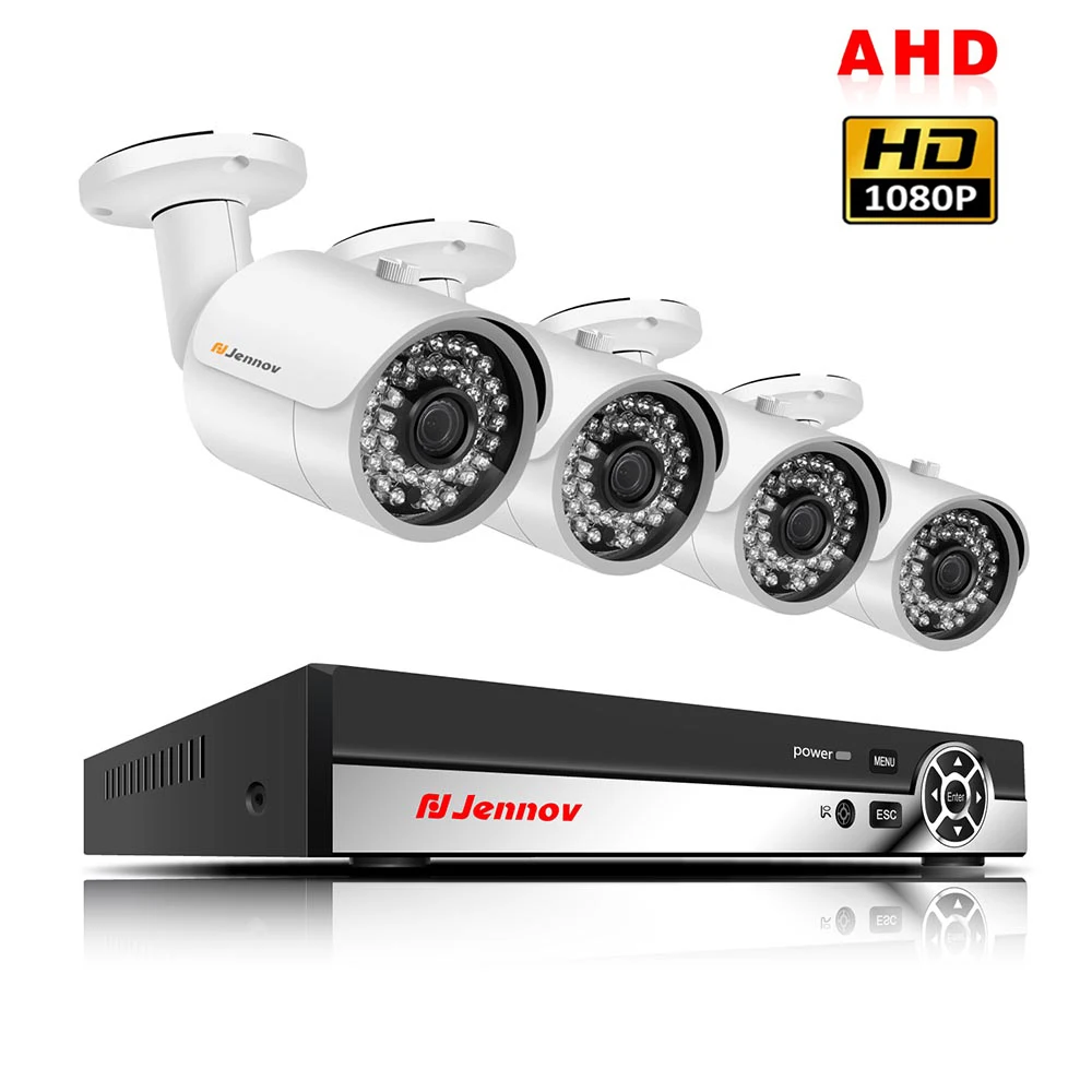 

4CH 1080P Output DVR AHD CCTV Camera System Outdoor Cameras P2P Video Home Security Surveillance Kit 2.0MP HDMI App View IR Cut