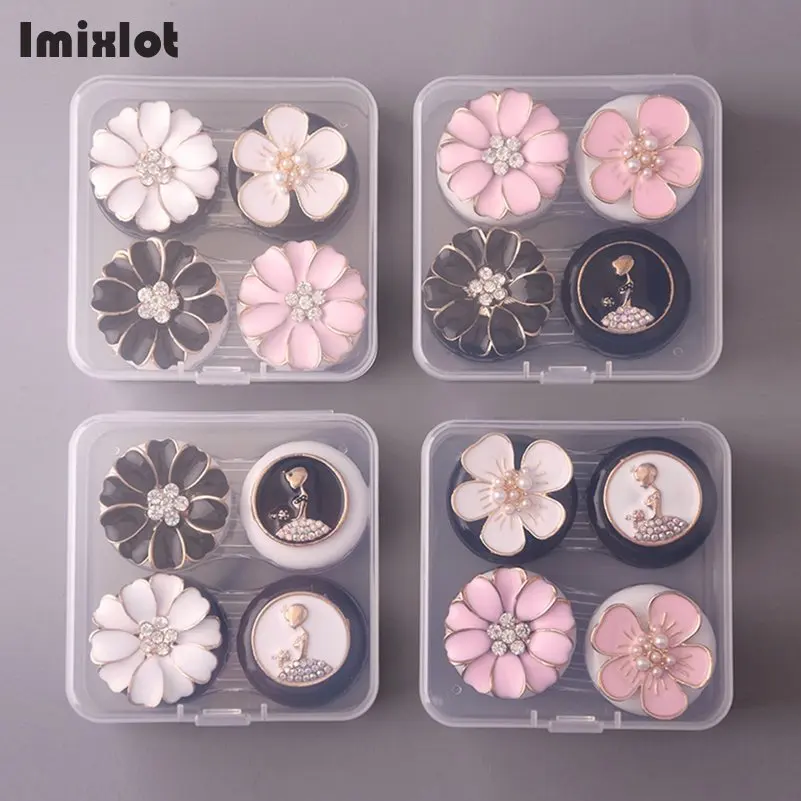 1 Box Portable Flower Glasses Double Contact Lenses Box Contact Lens Case For Eyes Care Kit Holder Container Gift Random Color
1 Box Portable Flower Glasses Double Contact Lenses Box Contact Lens Case For Eyes Care Kit Holder Container Gift Random Color