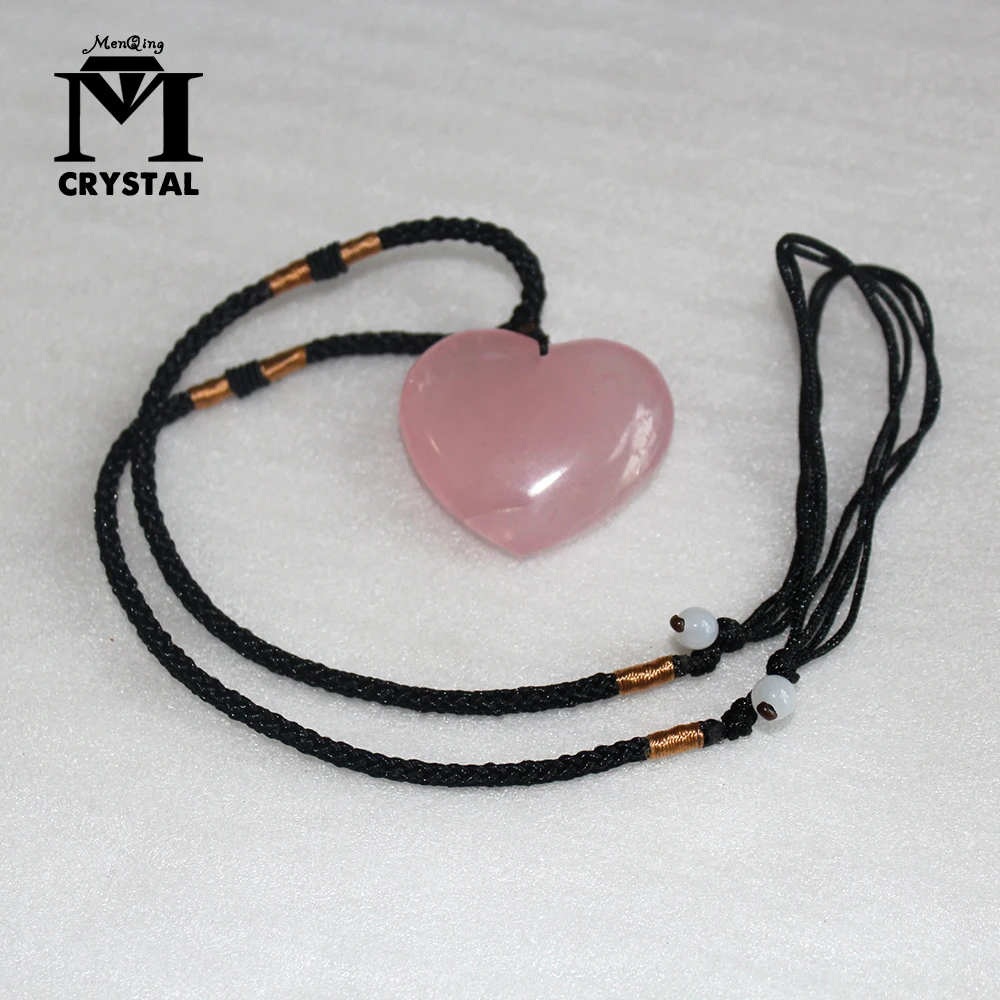 Love Heart Shape Natural Healing Stone Rose Quartz Pink Crystal Pendant Powder crystal Necklace jewelry love 35mm Accessories
Love Heart Shape Natural Healing Stone Rose Quartz Pink Crystal Pendant Powder crystal Necklace jewelry love 35mm Accessories